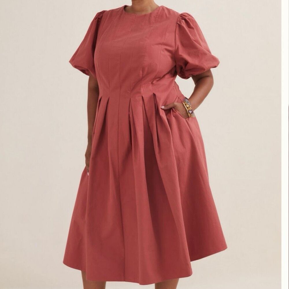 Anthropologie Akemi + Kin Corset Seamed Midi Dress 20W